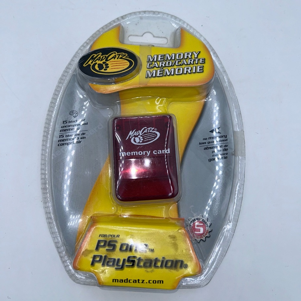 MadCatz PlayStation One/PS1 Memory Card